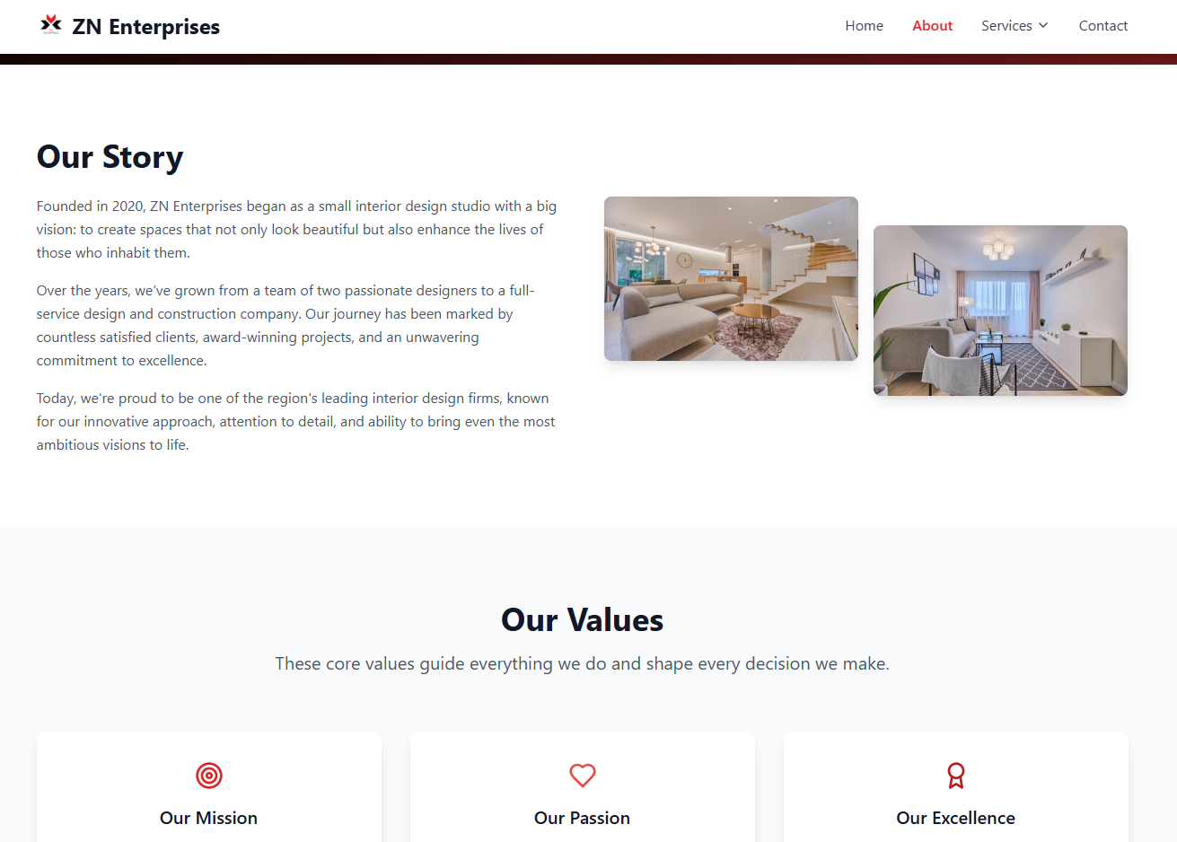 ZN Enterprises — AI-Powered BOQ Generator Interface Screenshot 2